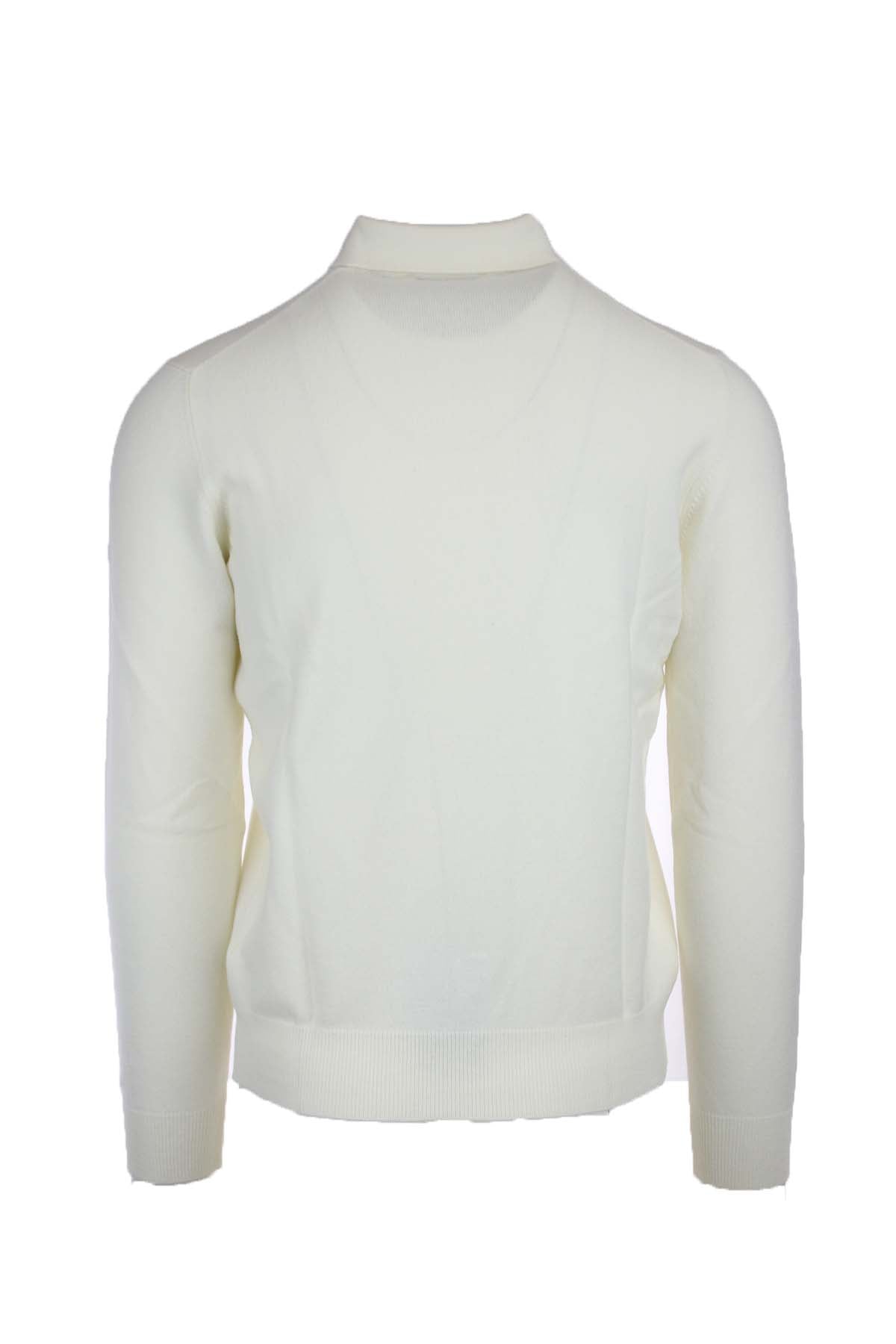Maglia polo 3 bottoni in lana