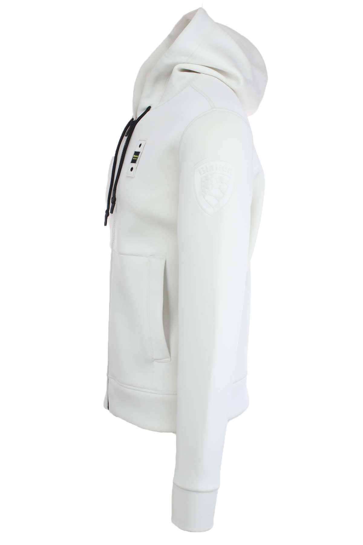Felpa zip in neoprene con cappuccio COLBY NEOPRENE