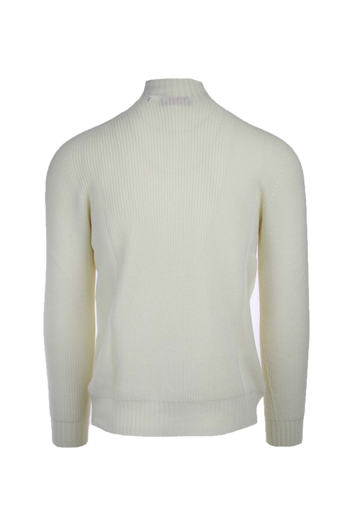 Maglia lupo in lana a coste inglese