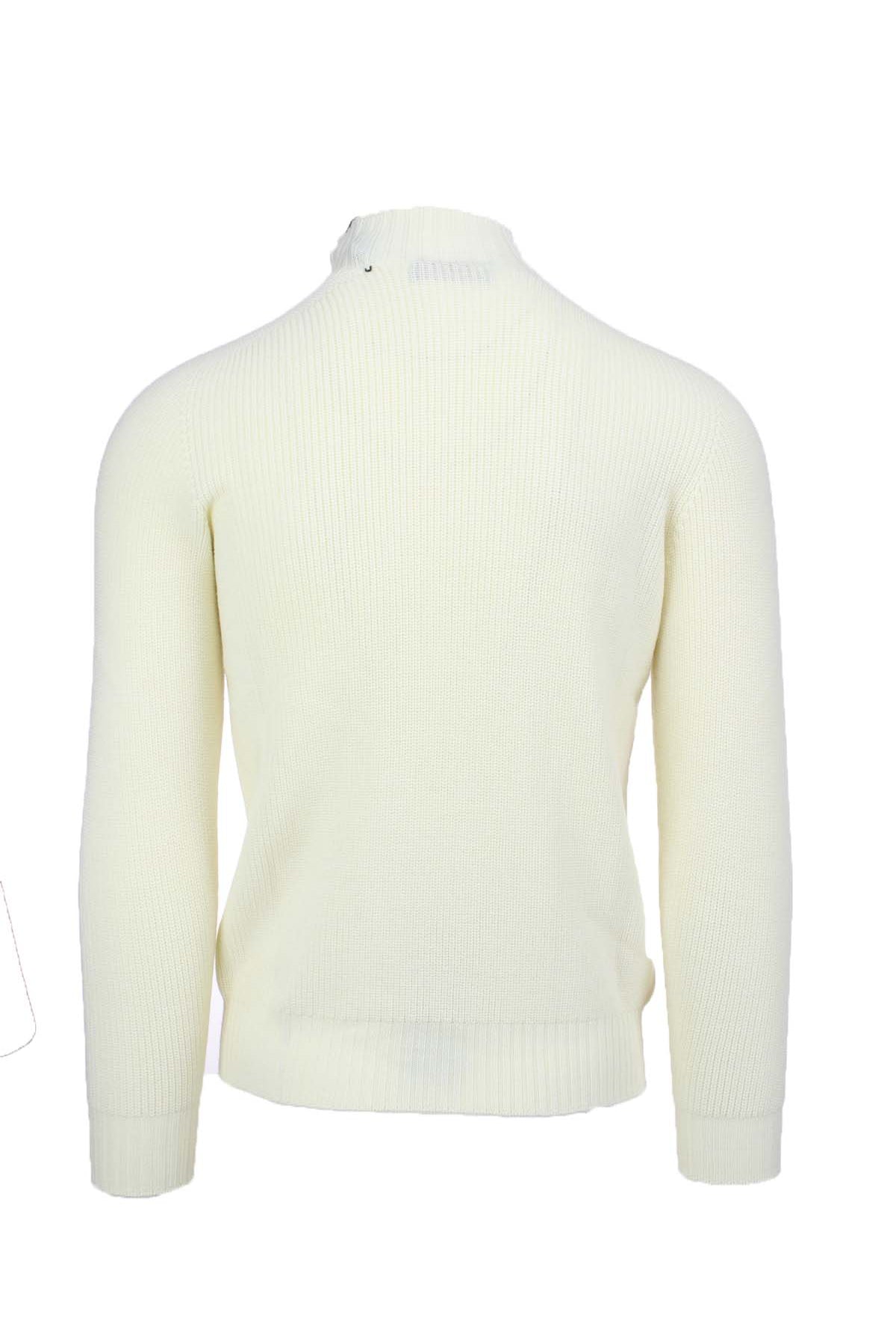 Maglia lupo in lana a coste inglese
