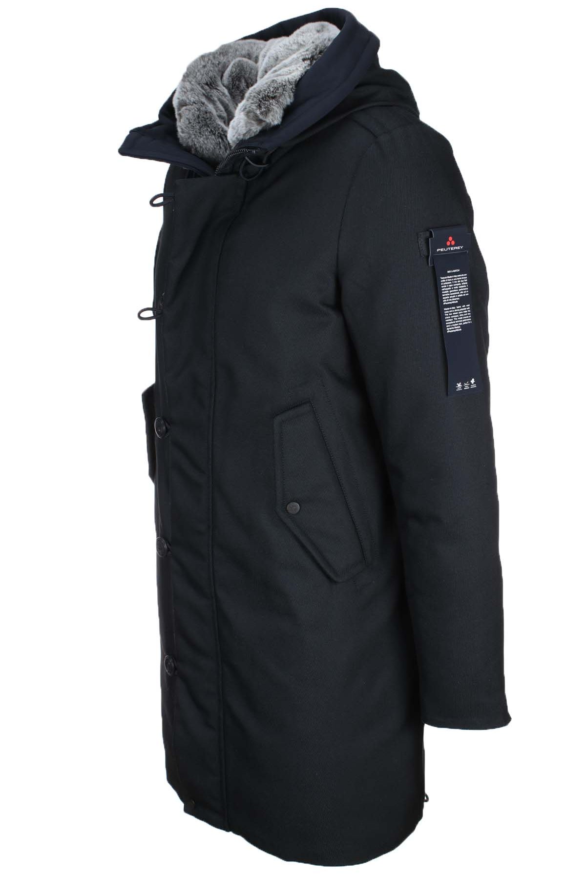 Parka con cappuccio e vera pelliccia