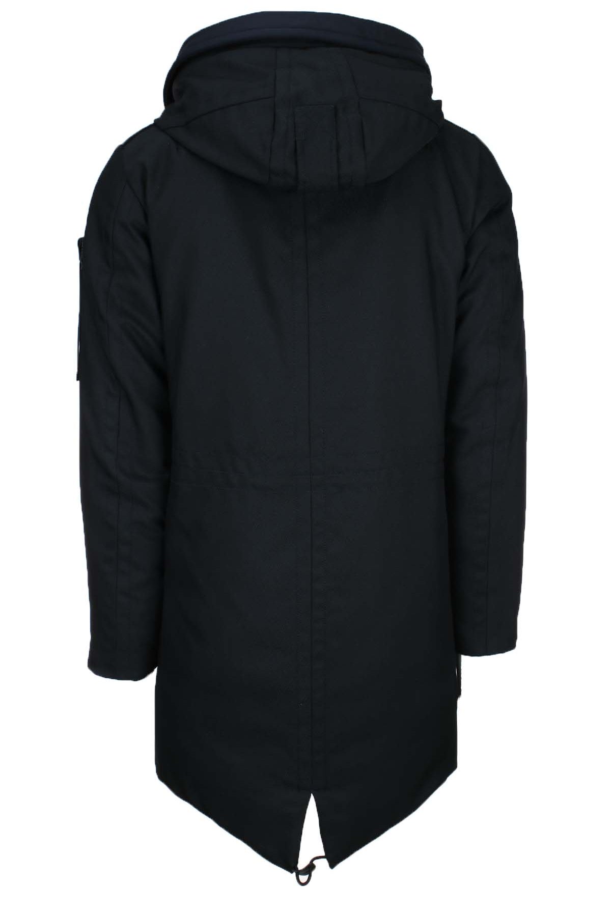 Parka con cappuccio e vera pelliccia
