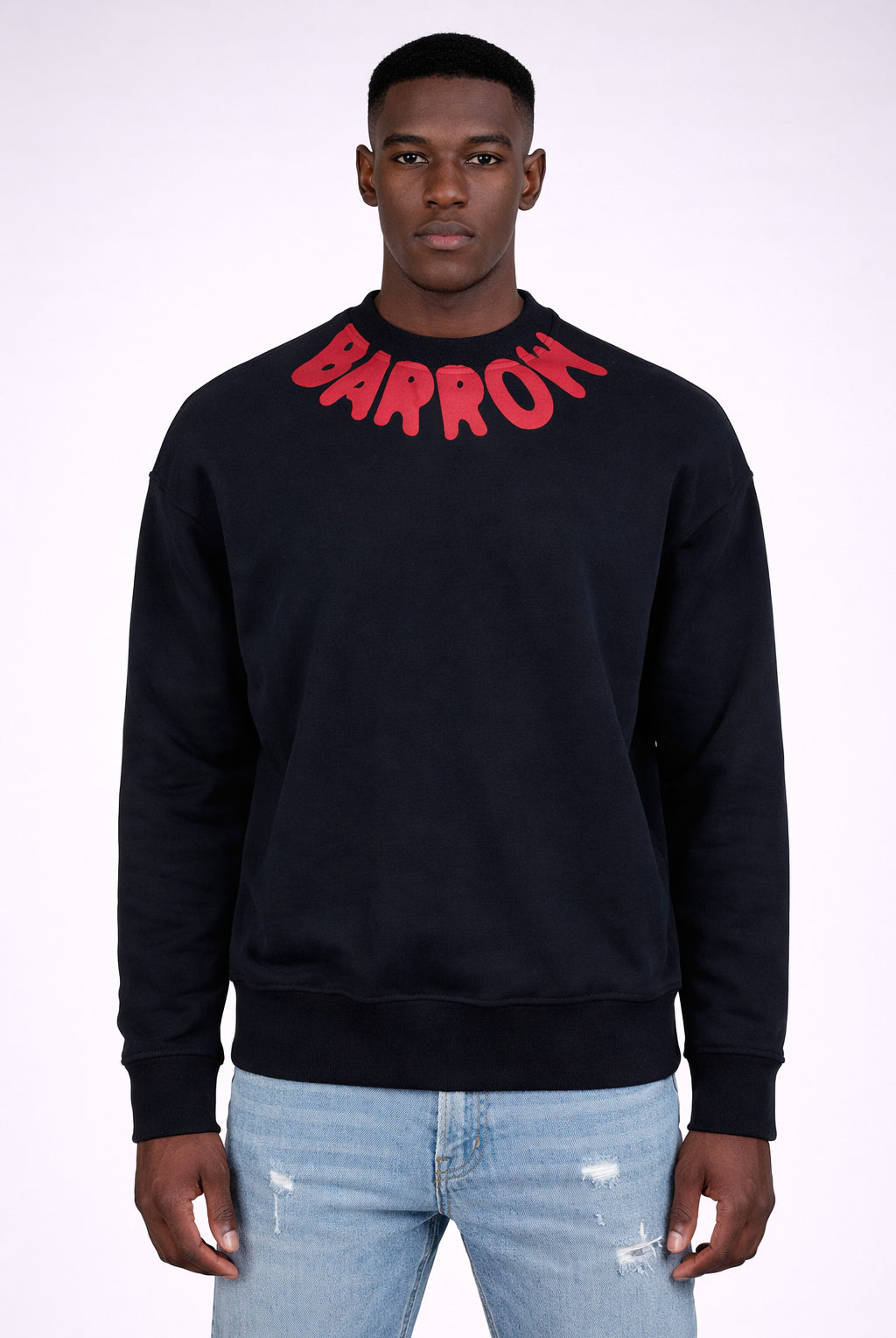 Felpa Uomo con Logo lettering sul Collo