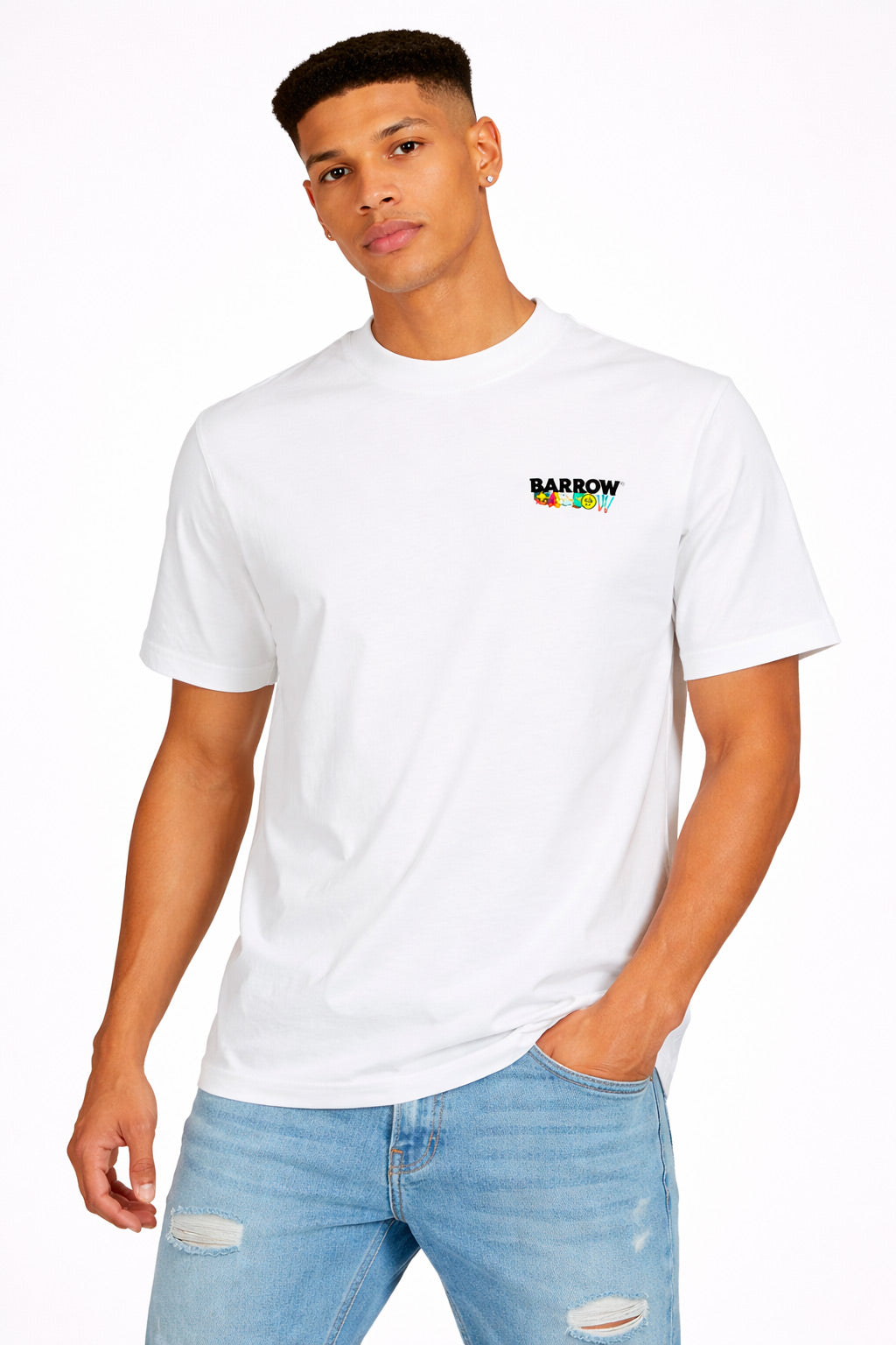 T-Shirt Uomo Lettering Stampa Angelo Retro