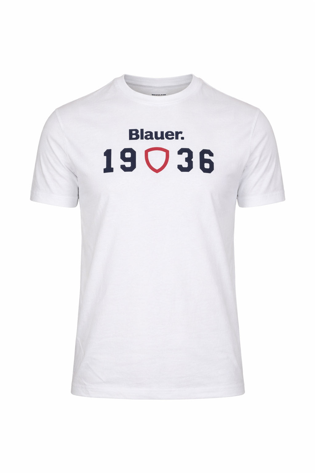 Tshirt Uomo in Cotone con Stampa Blauer 1936 CHAMBERLAN
