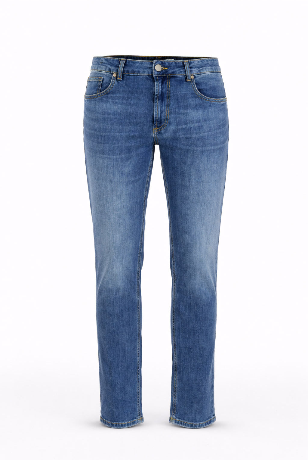 Jeans Uomo 5 Tasche Denim Slim Fit