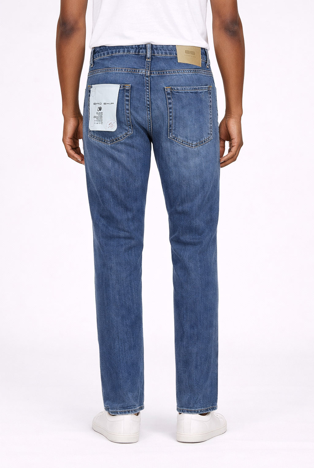 Jeans Uomo 5 Tasche Denim Slim Fit