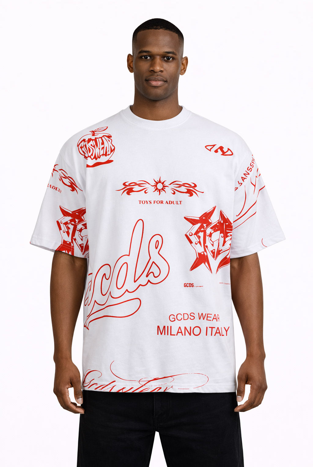 T-Shirt hall over history Grafica Rossa