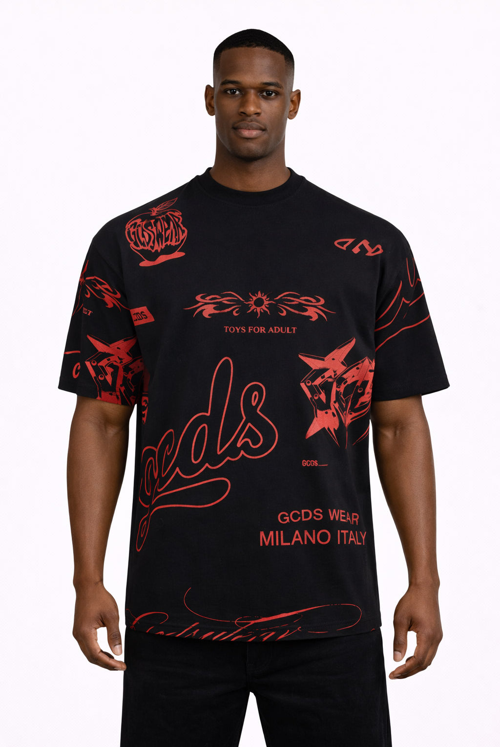 T-Shirt hall over history Grafica Rossa