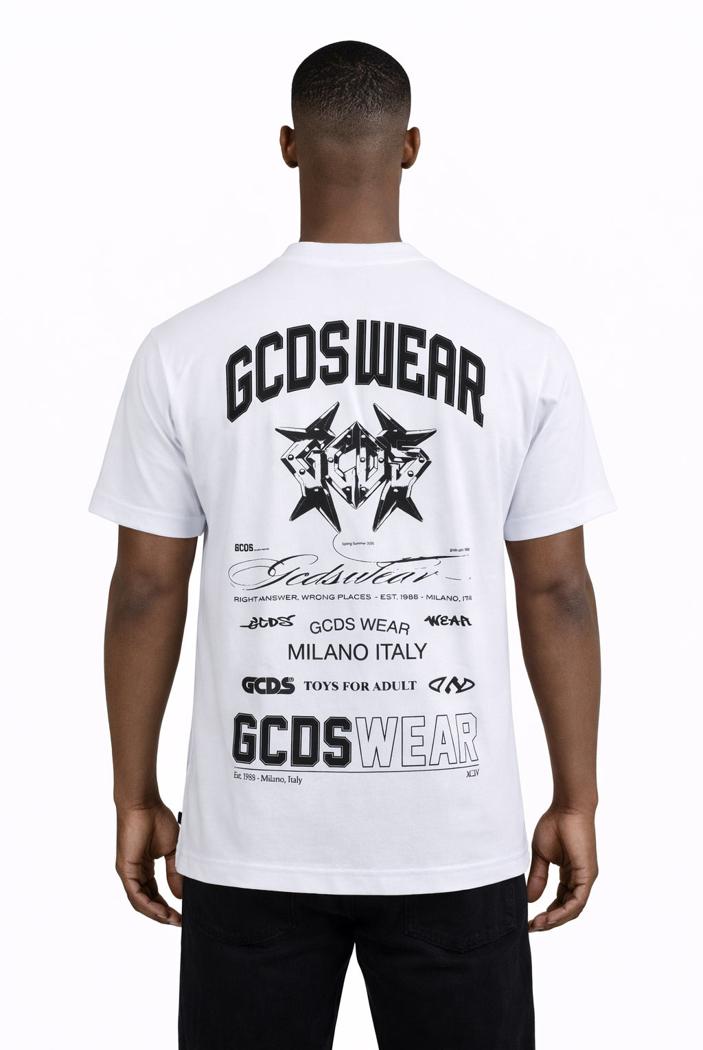 T-Shirt Uomo History Stampa Fronte Retro