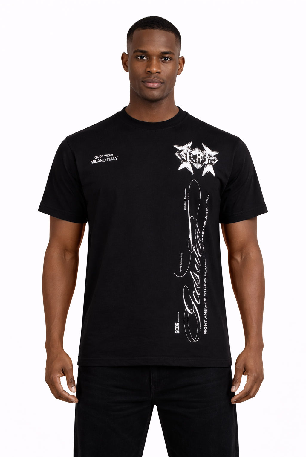 T-Shirt Uomo History Stampa Fronte Retro