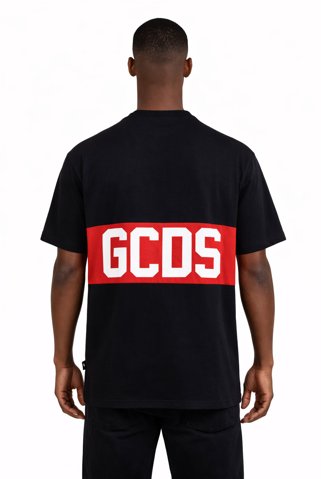 T-Shirt mezza manica Uomo Banda Logata Fronte Retro