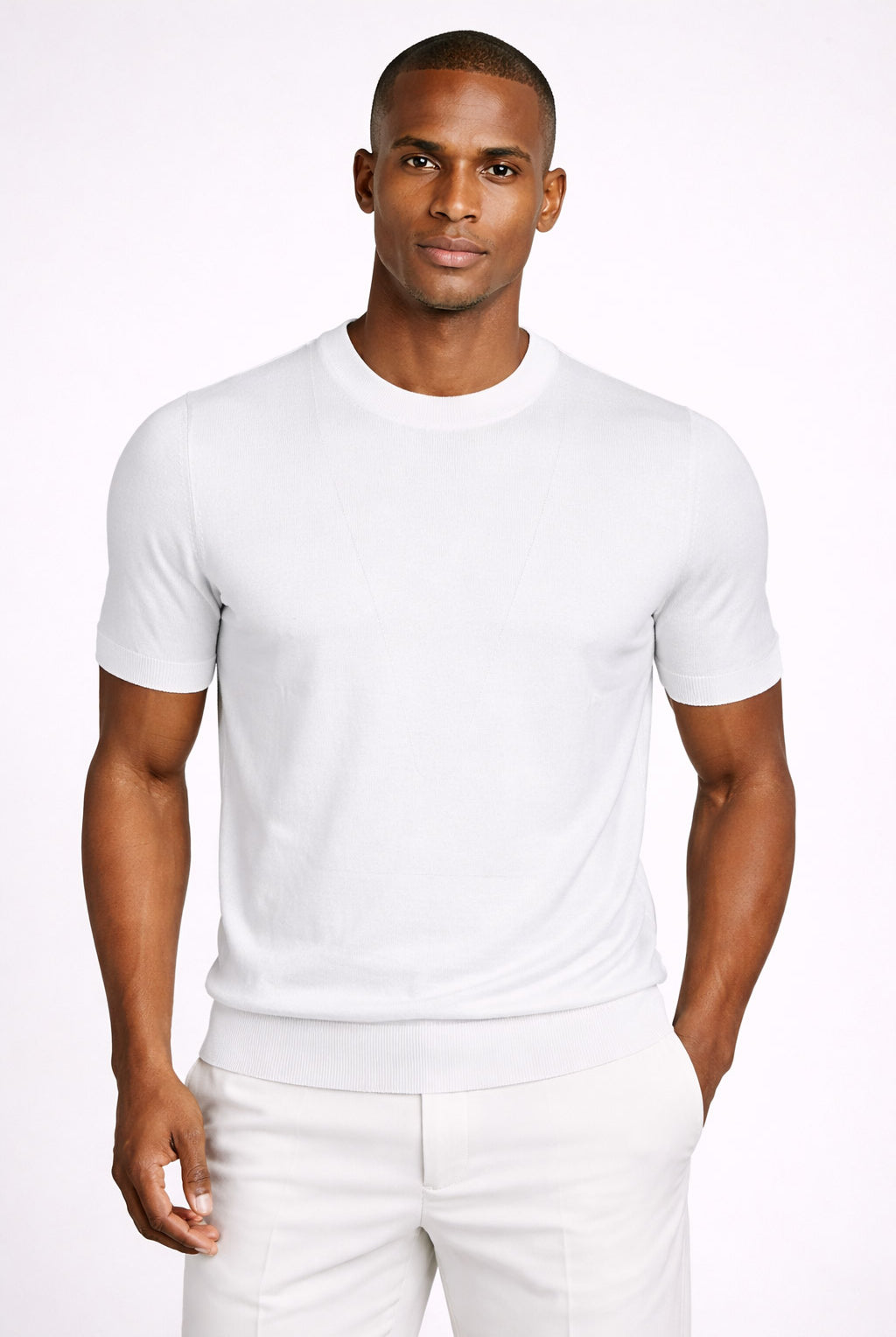 Maglia Uomo Girocollo in Cotone mezza manica