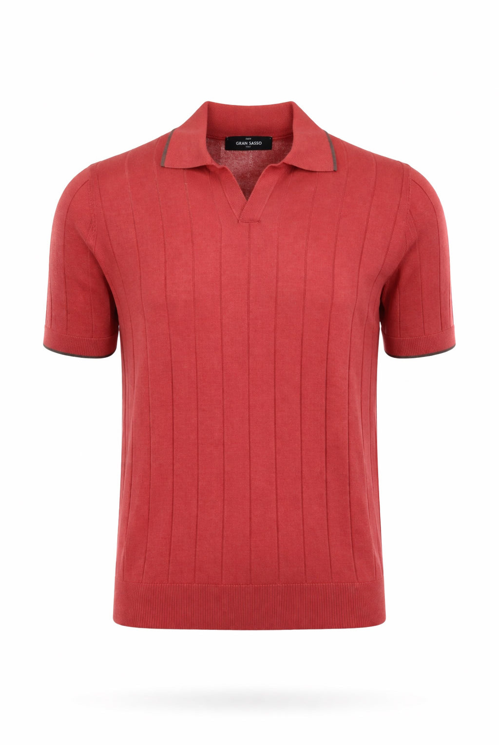 Polo Uomo in Seta Senza Bottoni
