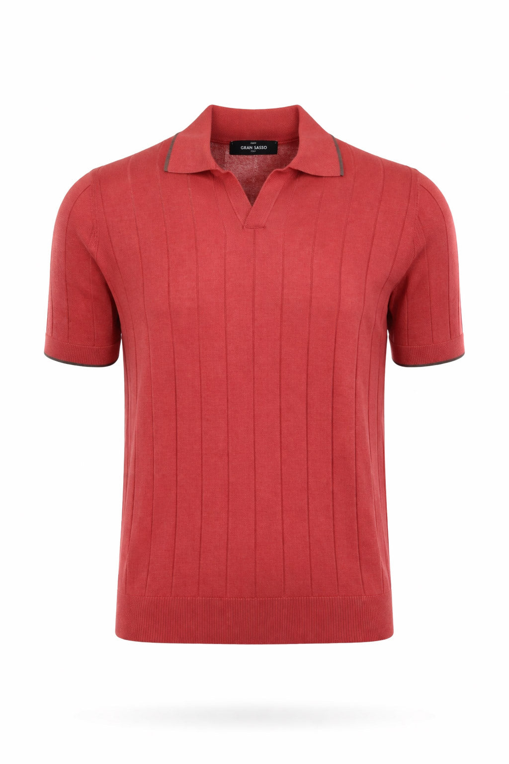 Polo Uomo in Seta Senza Bottoni
