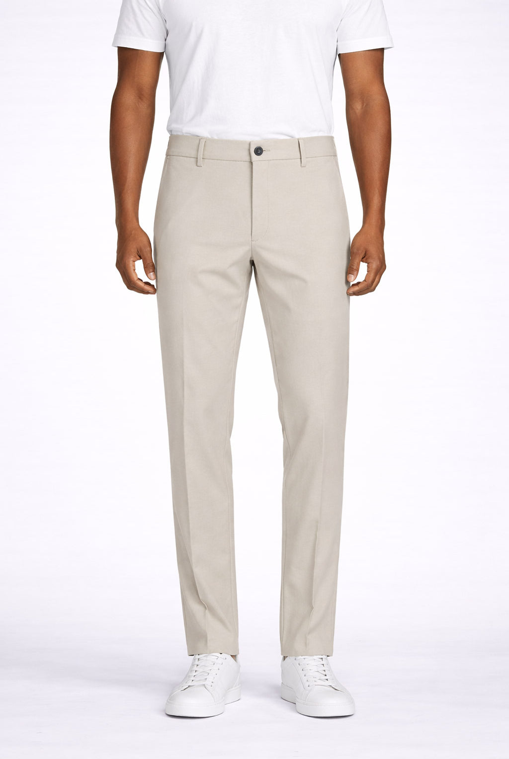 Pantalone Chino Uomo in Jersey con Elastico