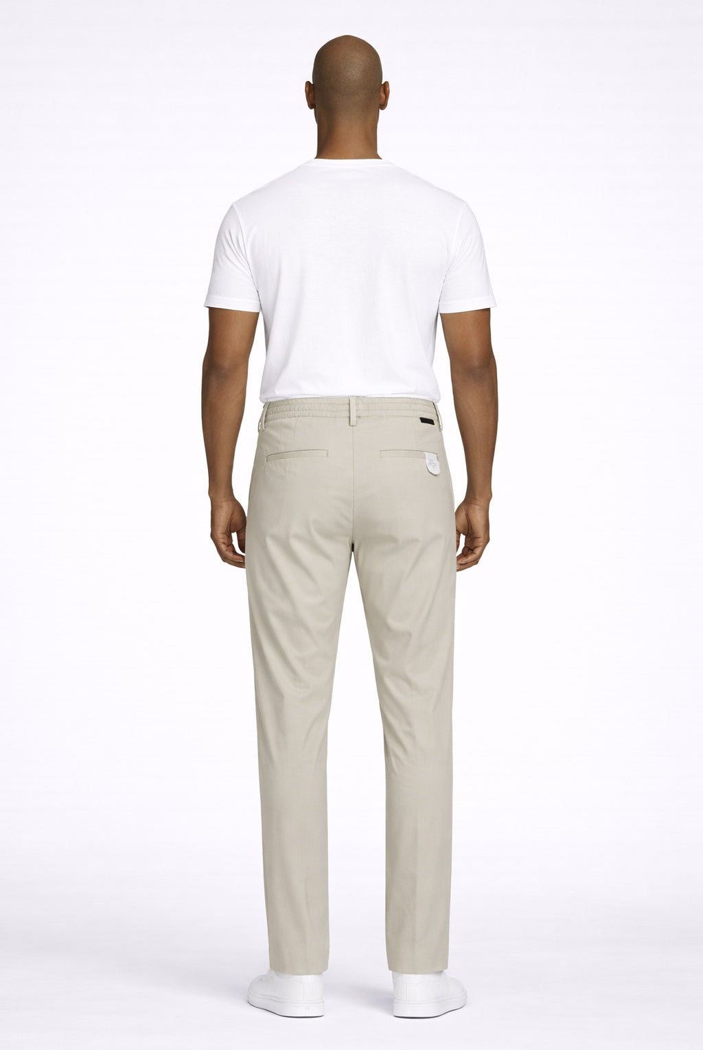 Pantalone Chino Uomo in Jersey con Elastico