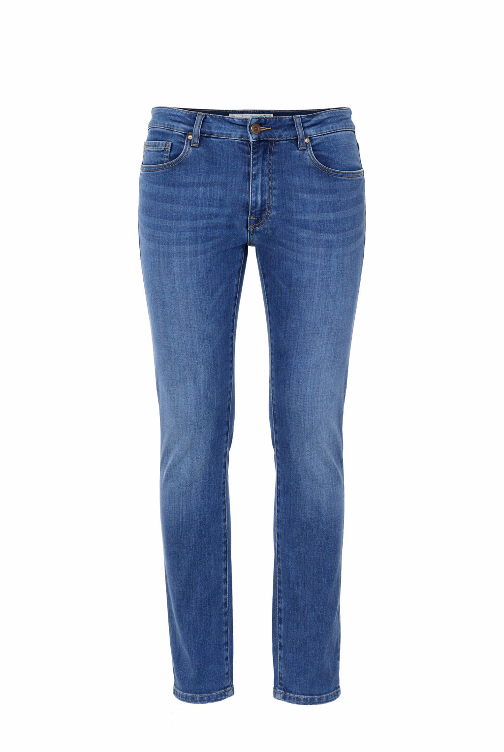 Jeans Uomo 5 Tasche Denim Stretch Slim