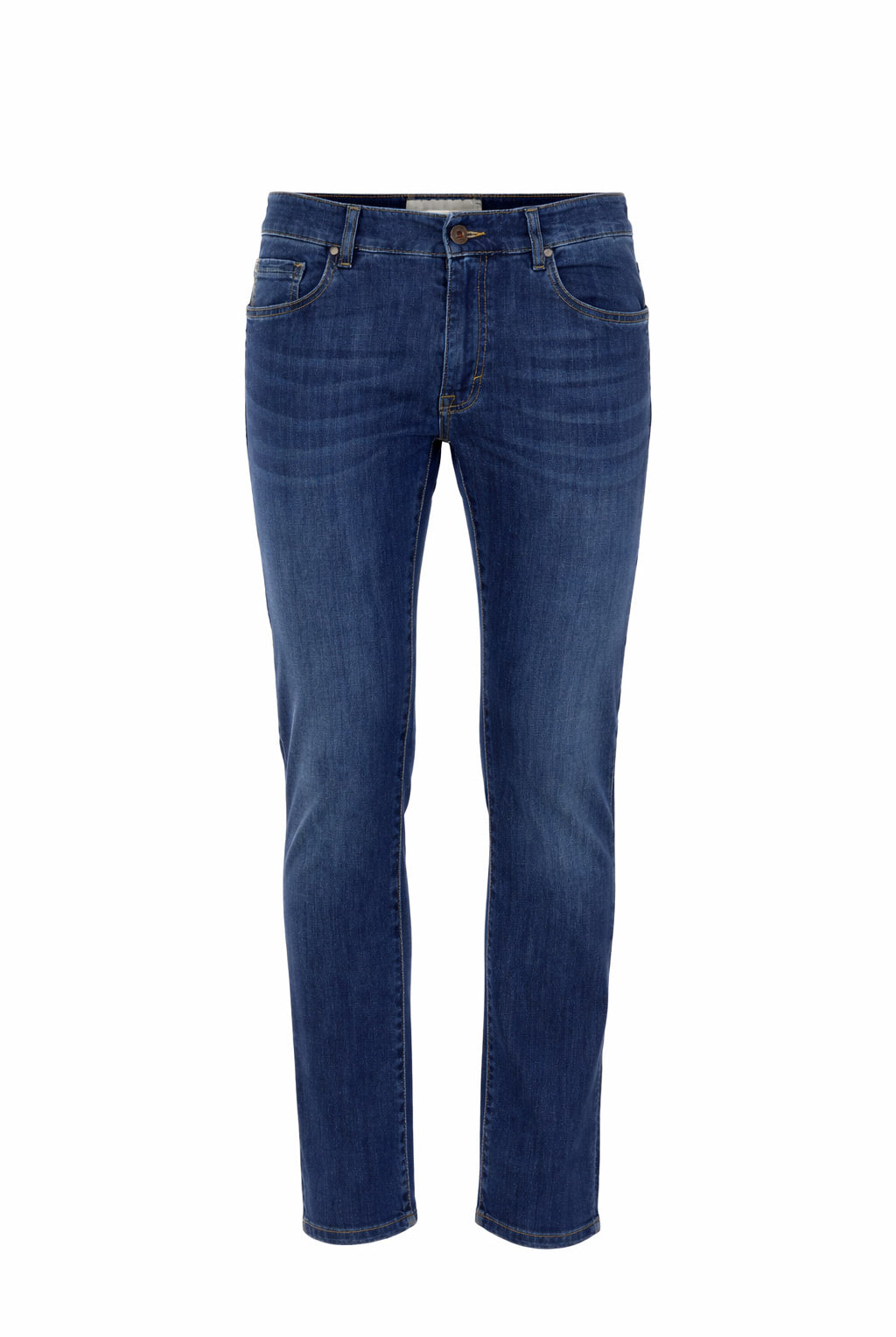 Jeans Uomo 5 Tasche Denim Stretch Slim