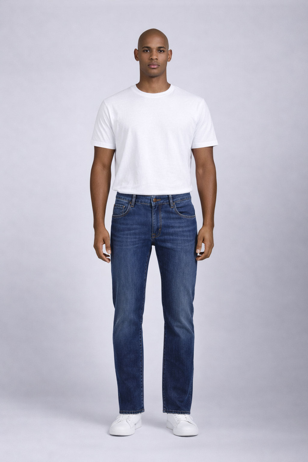 Jeans Uomo 5 Tasche Denim Stretch Slim
