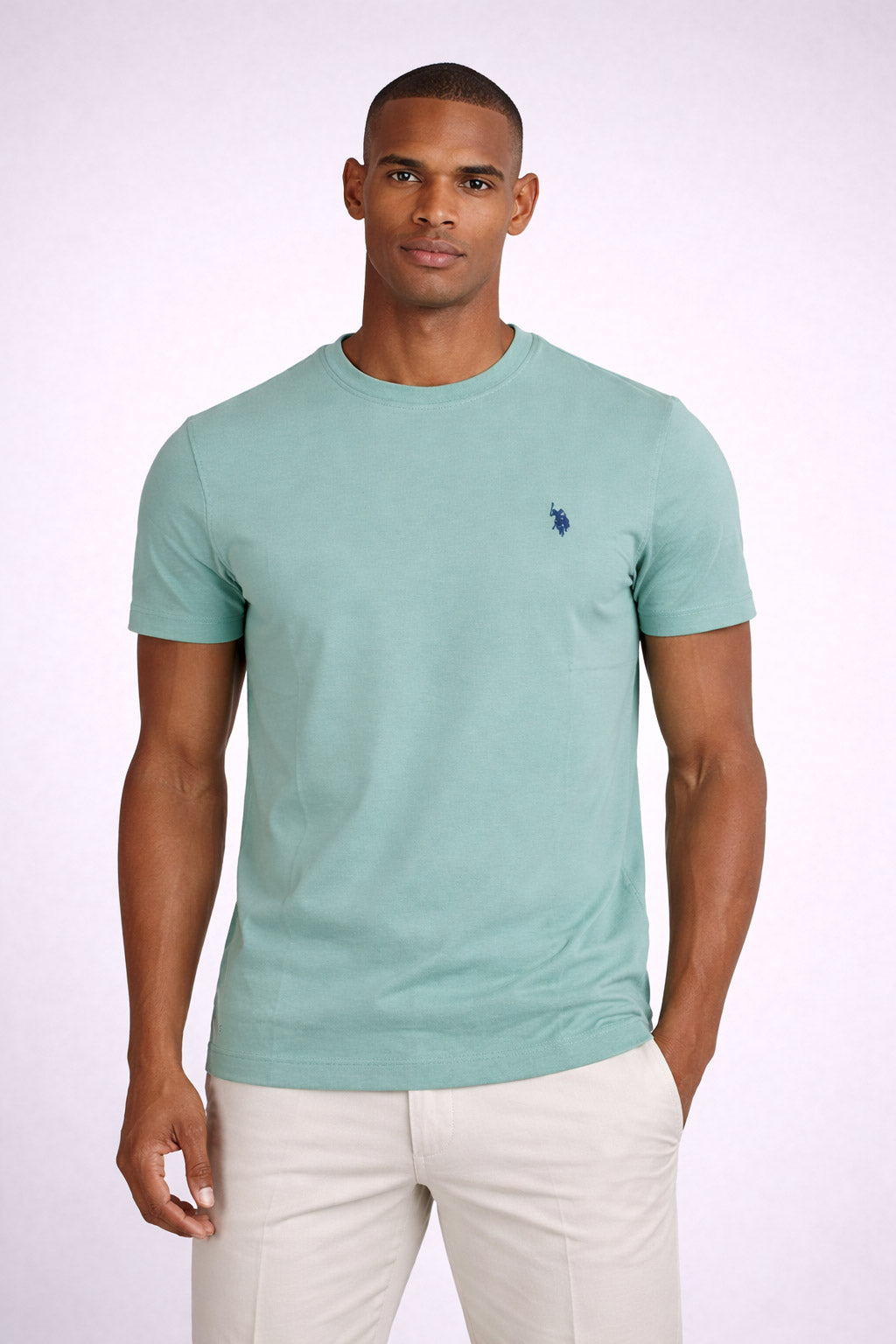 T-shirt uomo in cotone piquet con logo