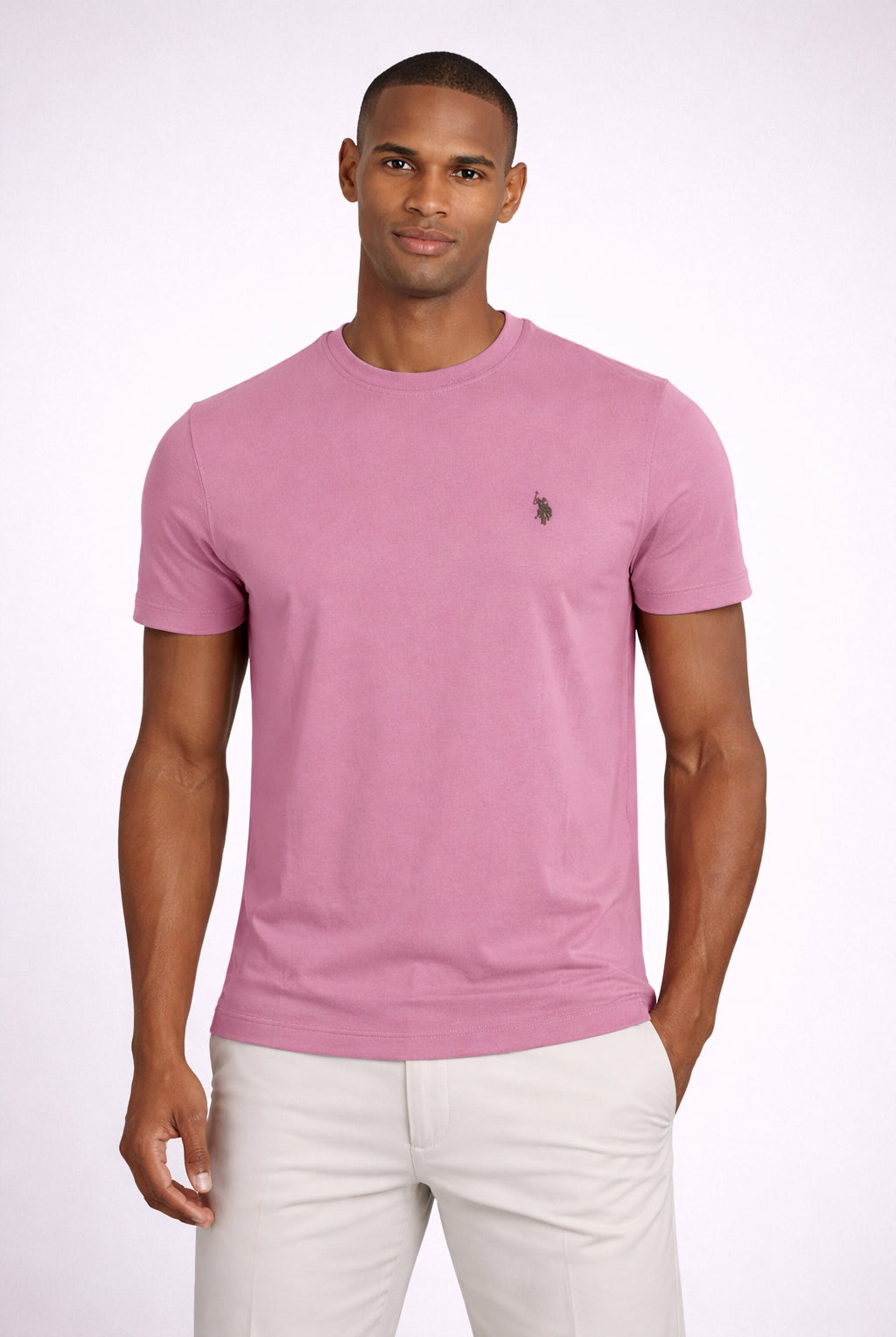 T-shirt uomo in cotone piquet con logo