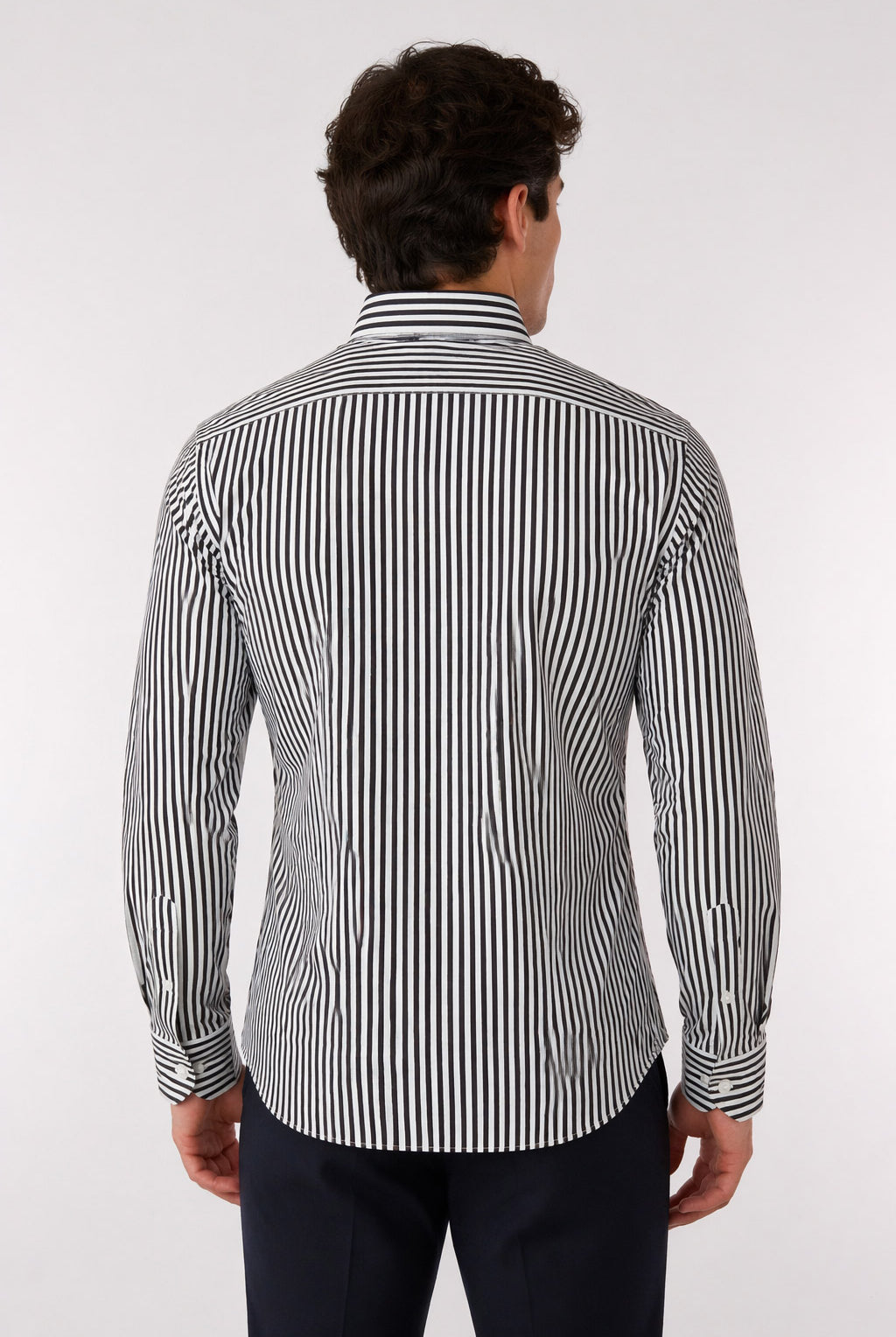 Camicia Uomo a Righe in Tessuto Active