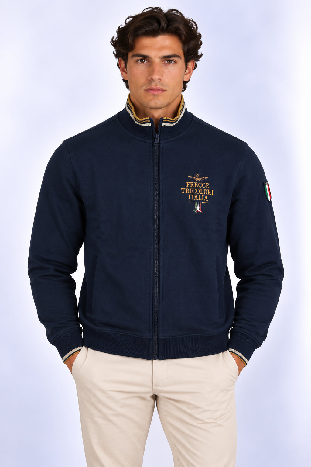 Felpa cardigan zip Frecce Tricolori Italia