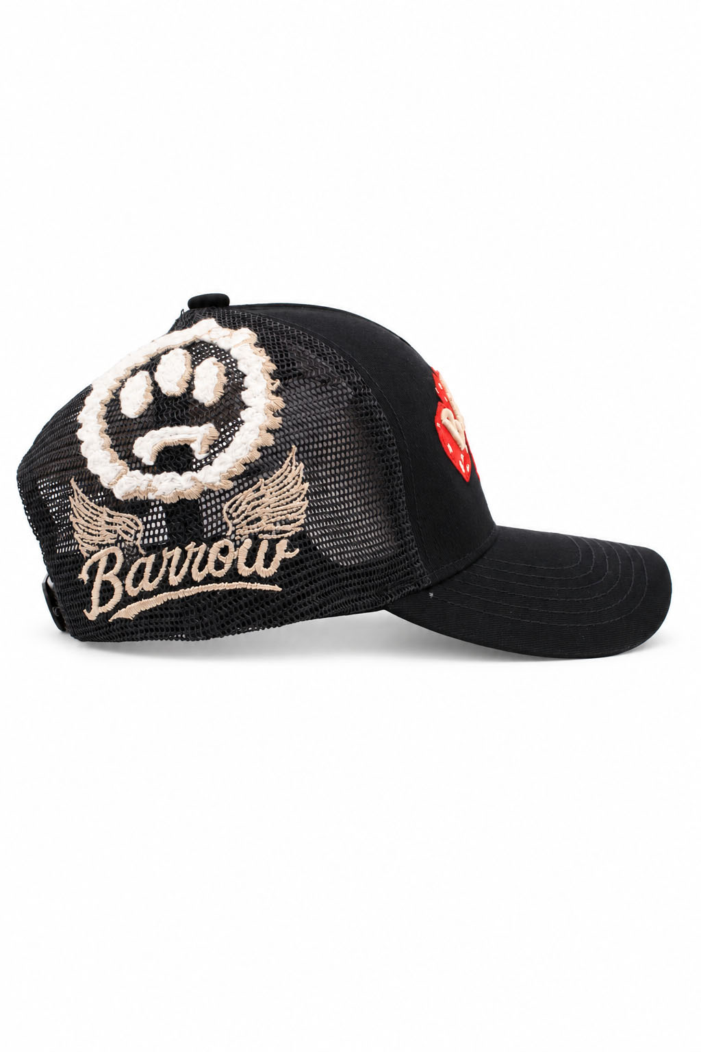 Cappellino Baseball Trucker Unisex con Visiera e Patch Ricamate