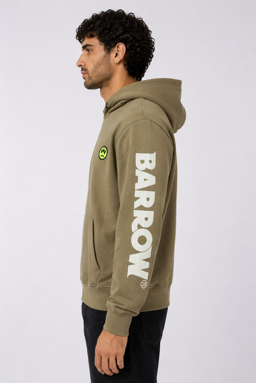 Felpa iconic con cappuccio e lettering lungo le maniche