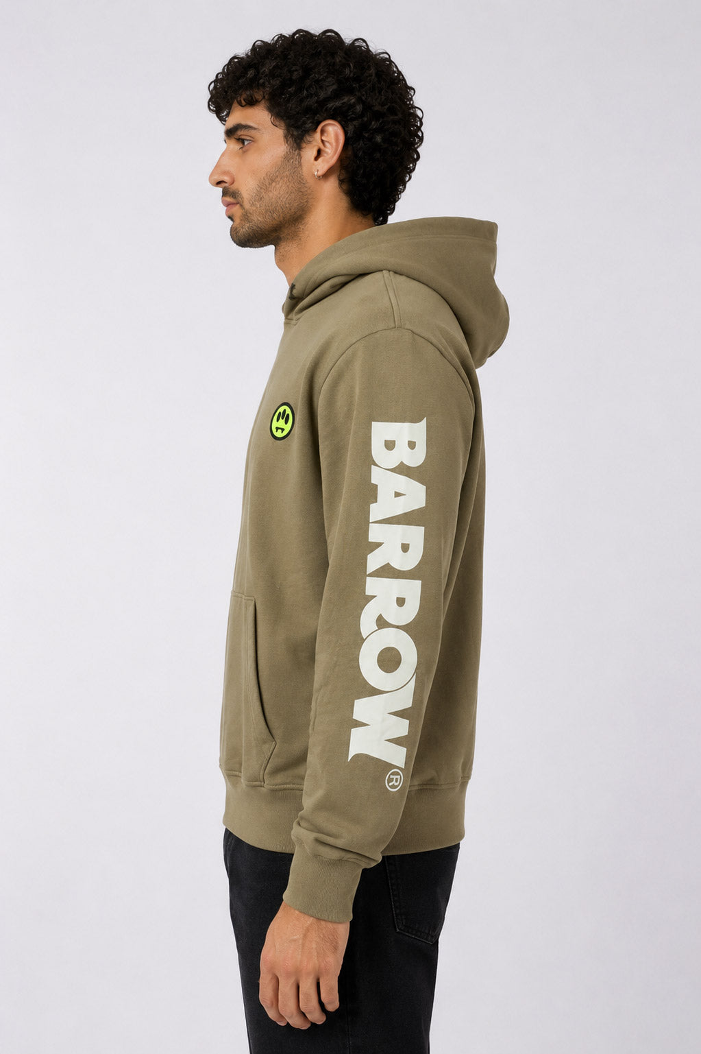 Felpa iconic con cappuccio e lettering lungo le maniche