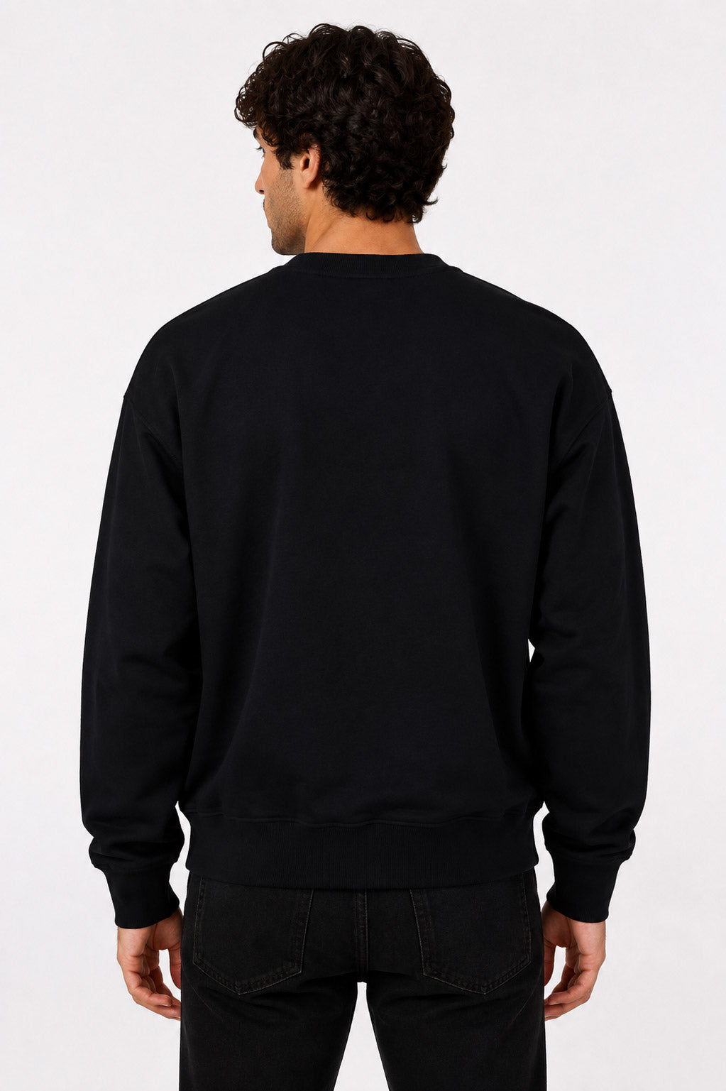 Felpa girocollo unisex con Logo lettering multicolor sul Collo