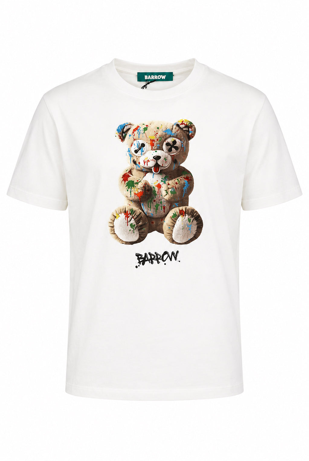 T-shirt unisex in cotone con orsetto