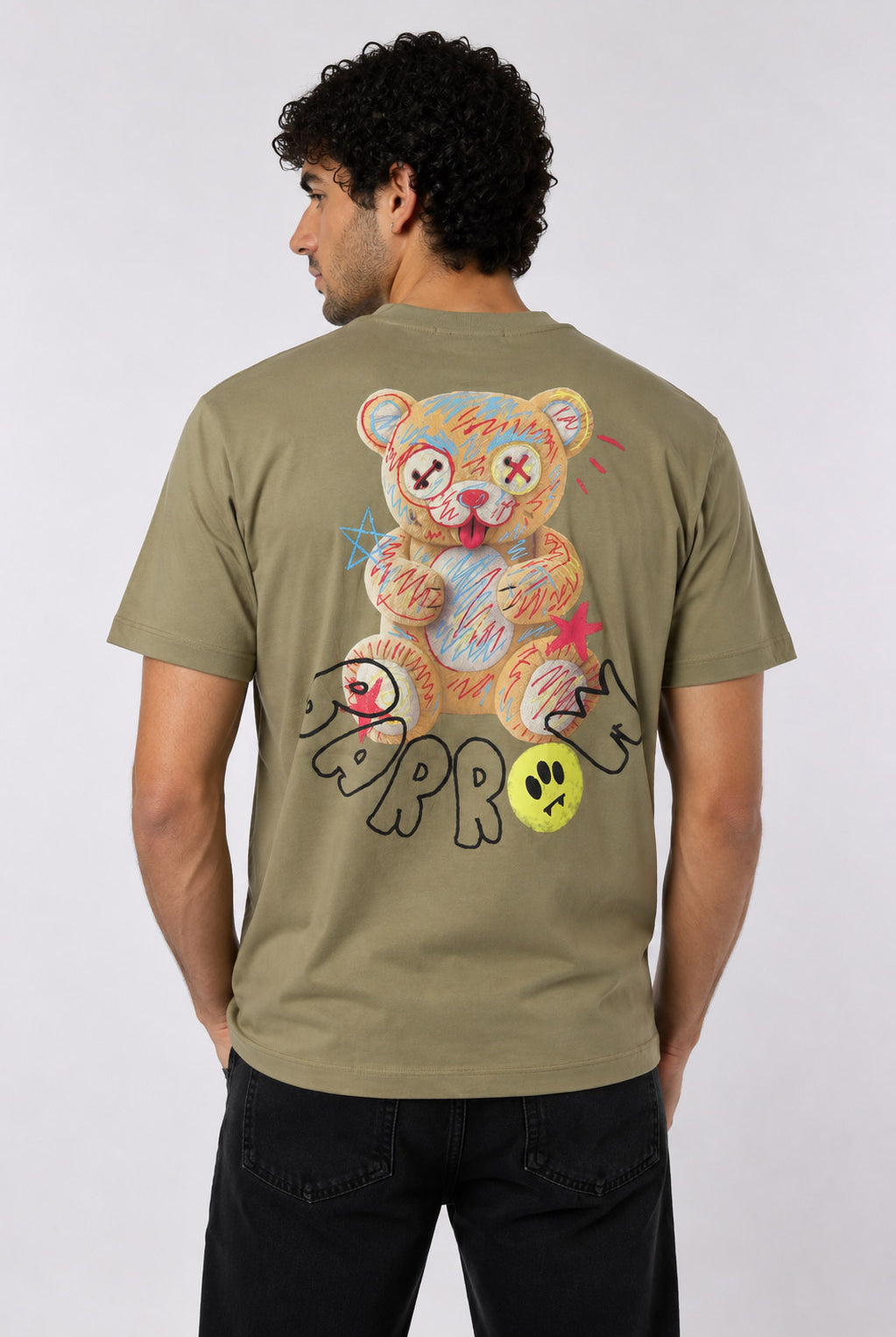 T-shirt unisex con logo e orsetto posteriore