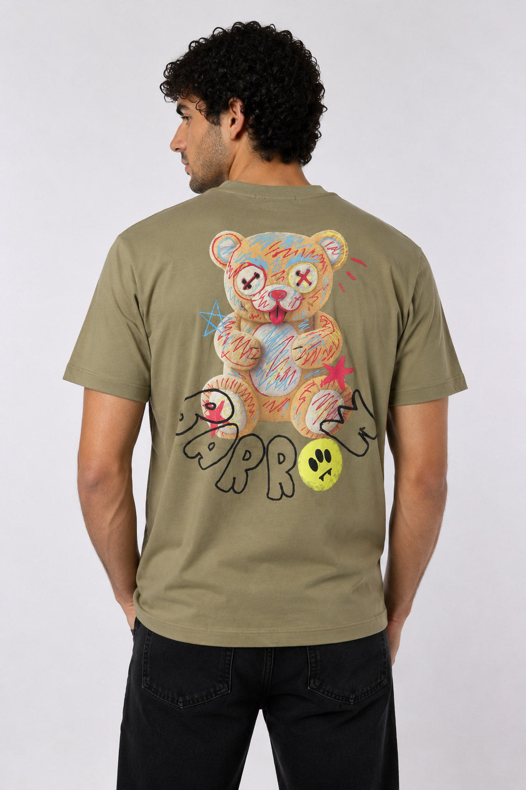 T-shirt unisex con logo e orsetto posteriore