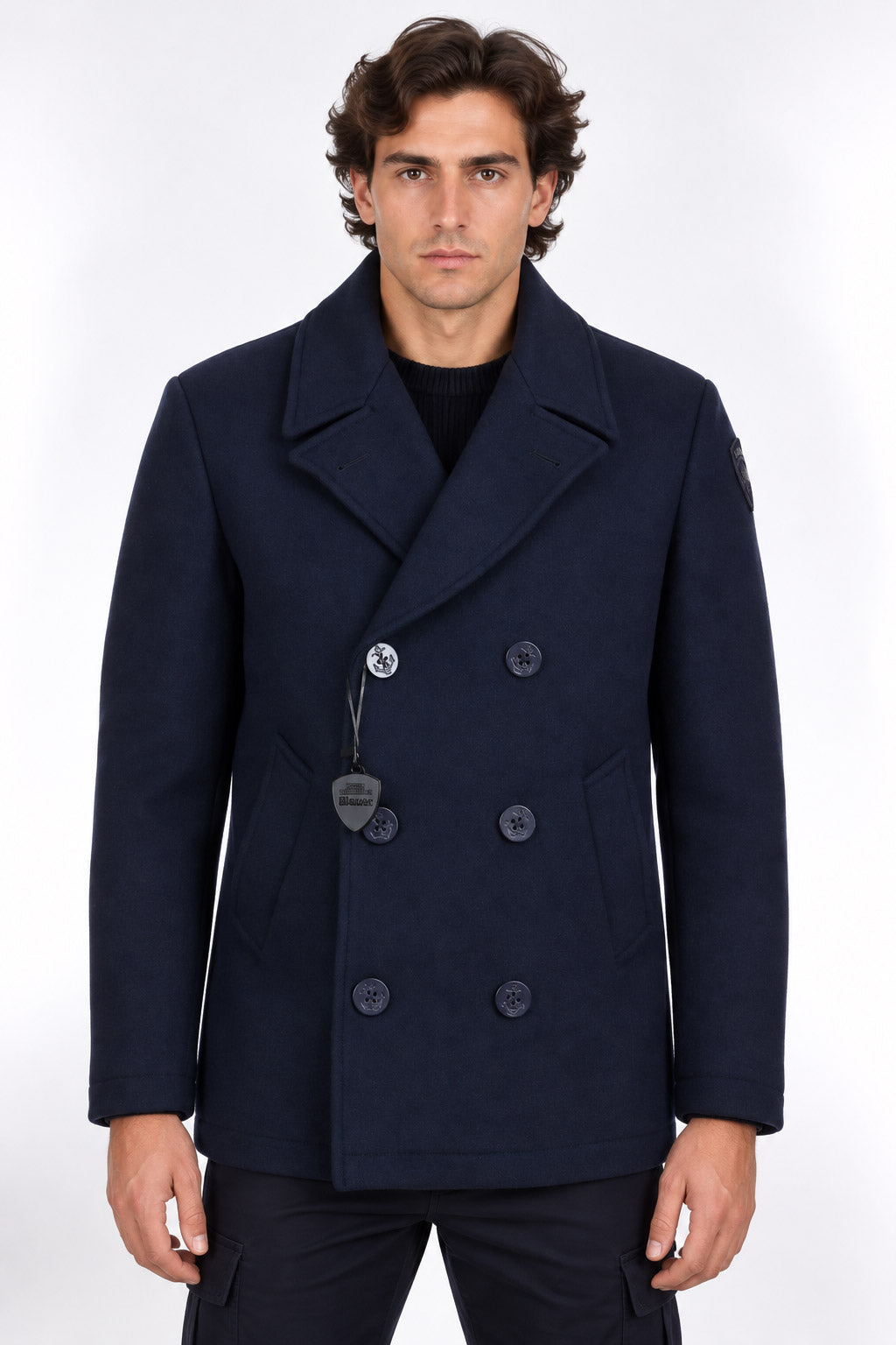 Giacca peacoat doppiopetto in misto lana CHOPIN