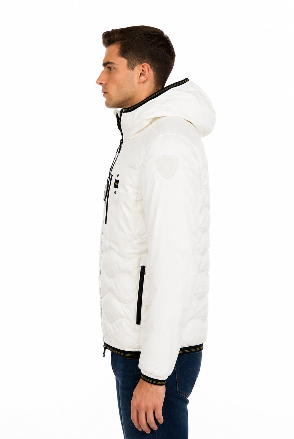 Piumino in nylon e neoprene con tasca ALBERT