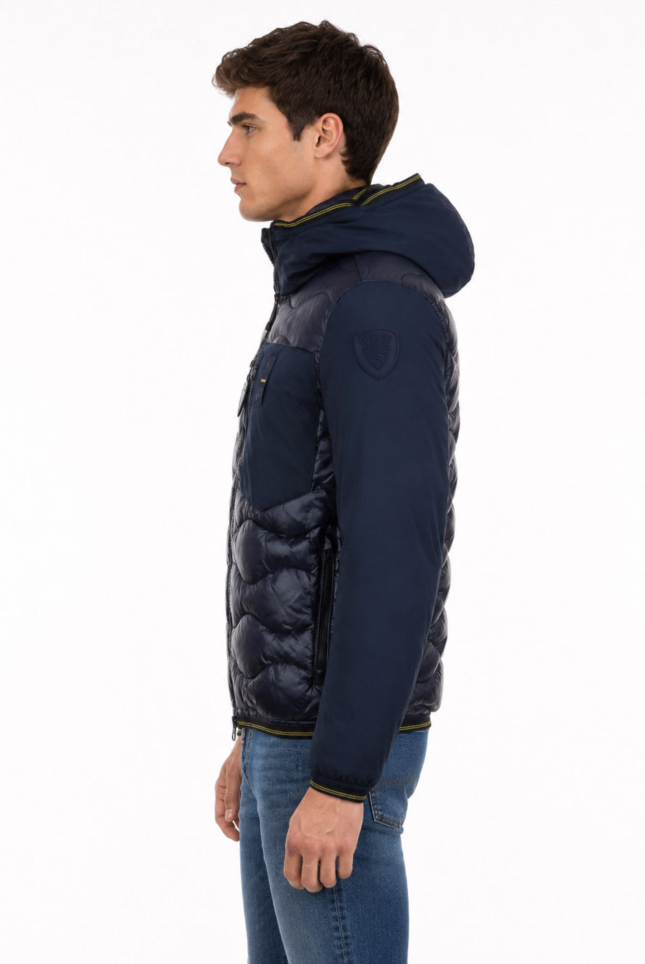 Piumino in nylon e neoprene con tasca ALBERT
