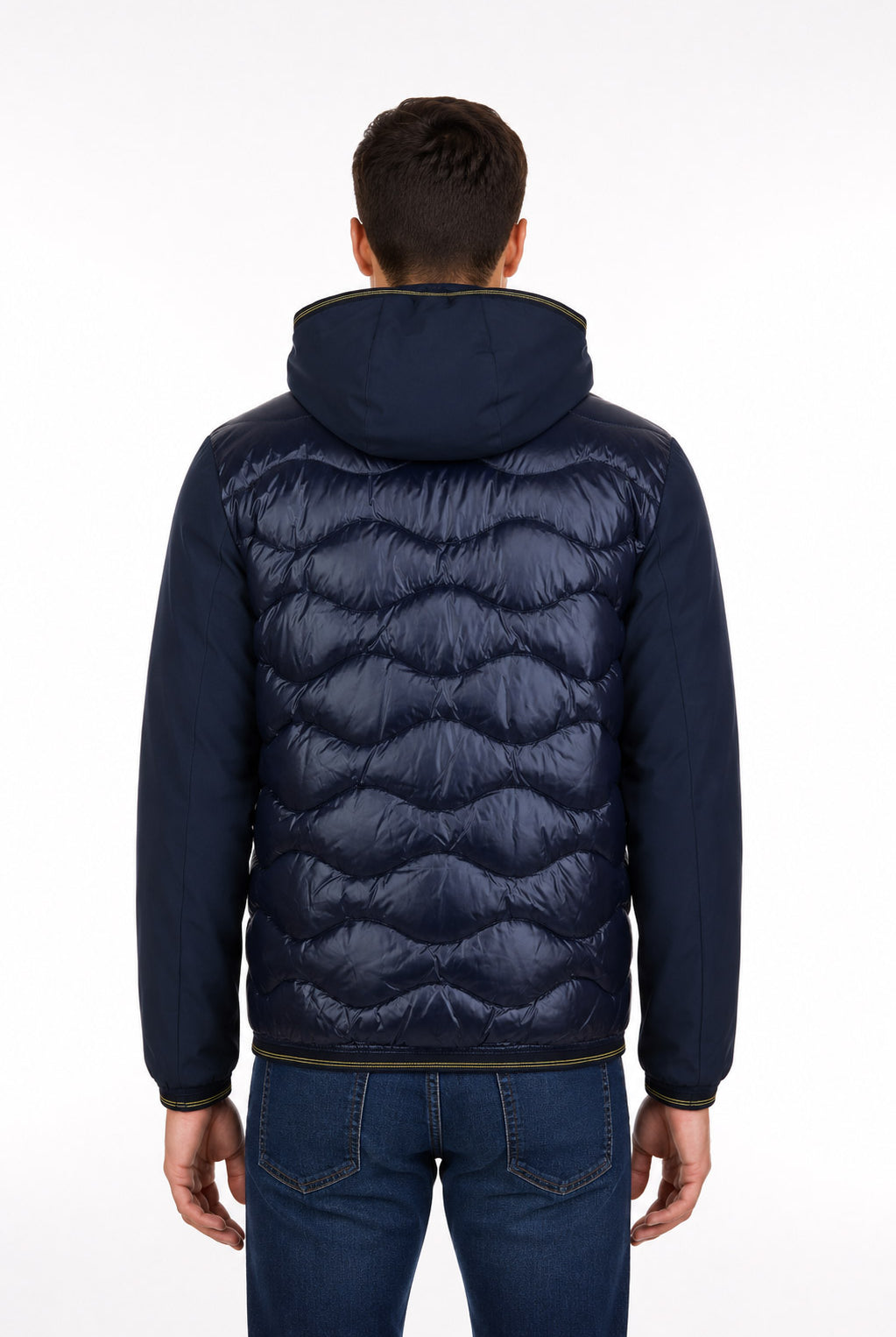 Piumino in nylon e neoprene con tasca ALBERT