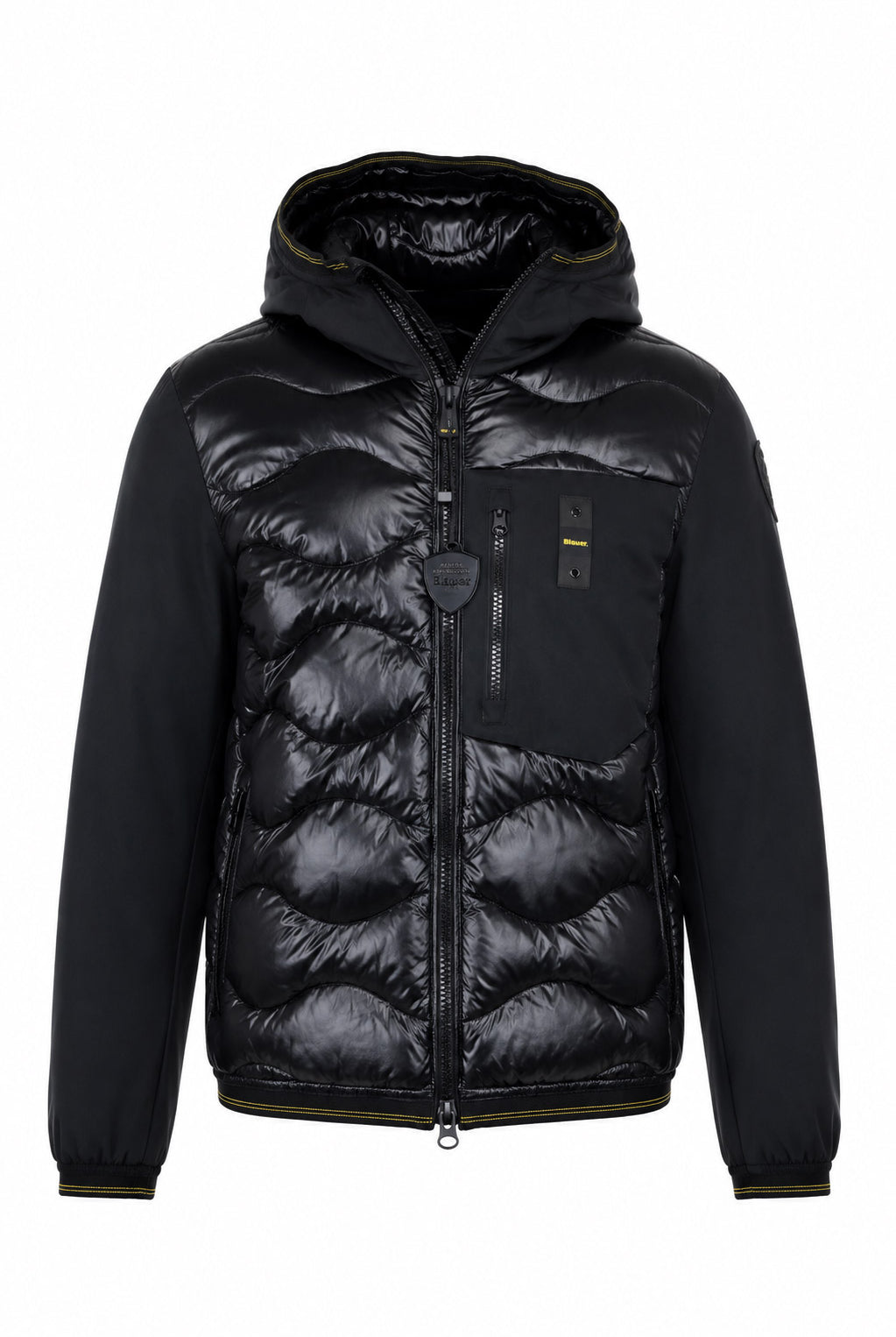 Piumino in nylon e neoprene con tasca ALBERT