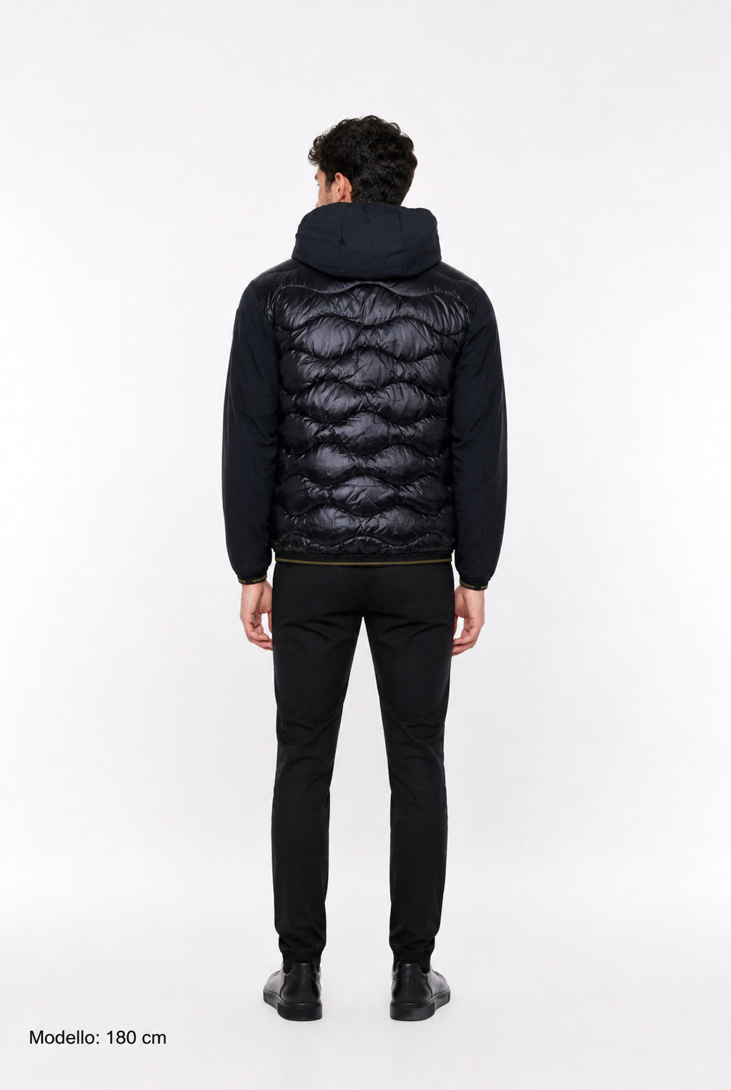Piumino in nylon e neoprene con tasca ALBERT