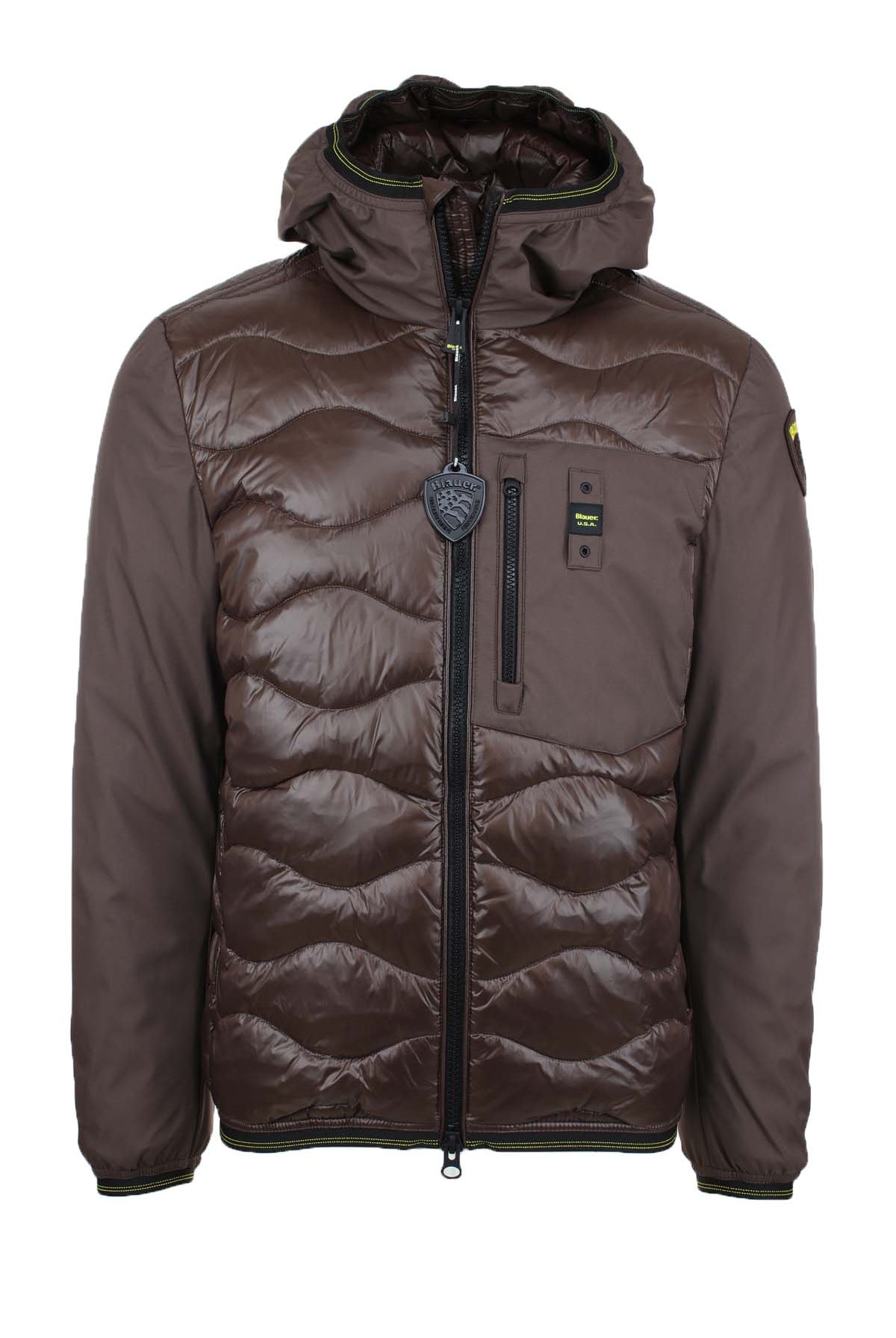 Piumino in nylon e neoprene con tasca ALBERT