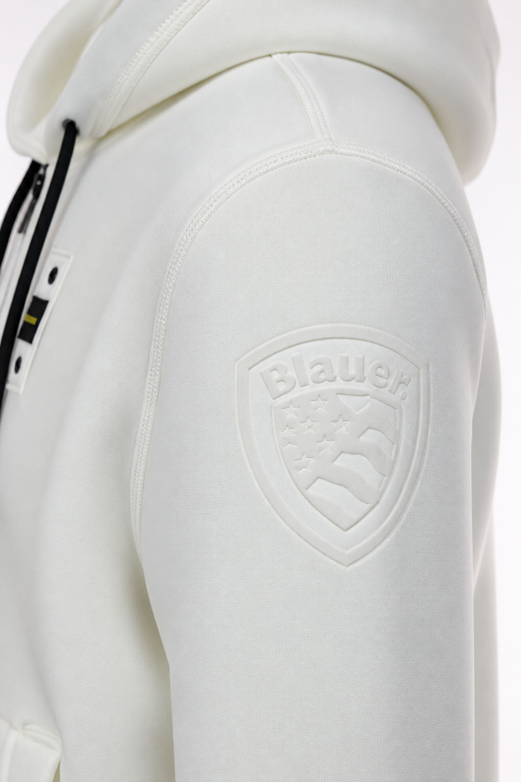 Felpa zip in neoprene con cappuccio COLBY NEOPRENE