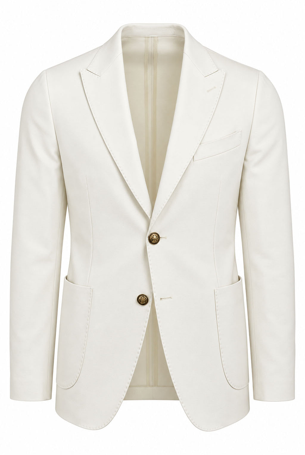 Giacca Blazer Uomo in Jersey Stretch con Bottoni in Metallo