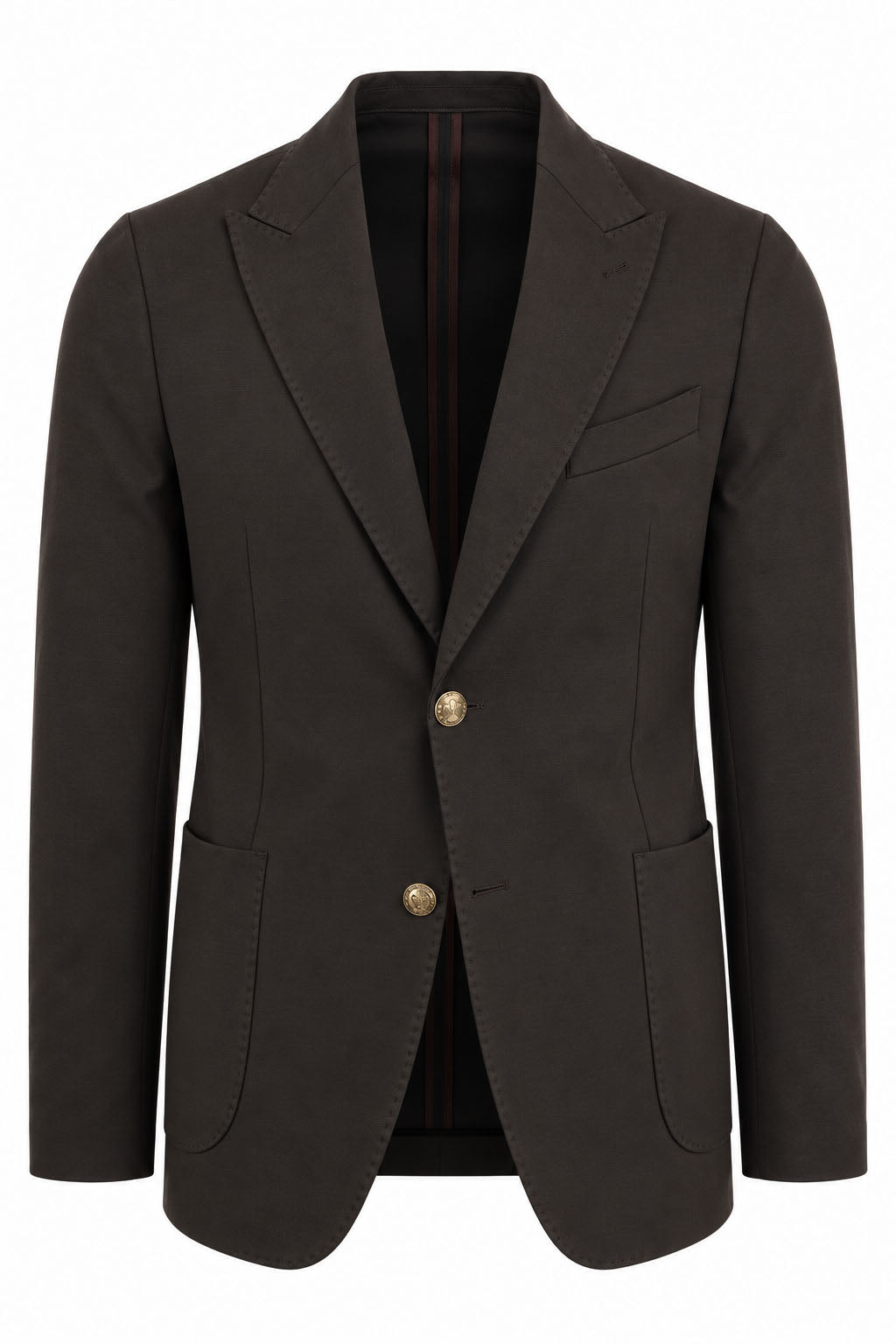Giacca Blazer Uomo in Jersey Stretch con Bottoni in Metallo