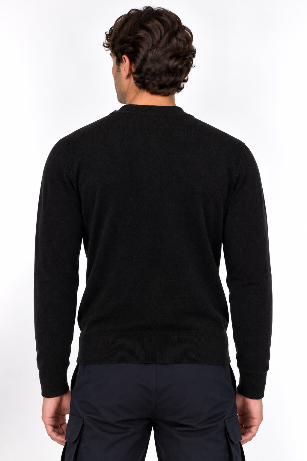 Maglia cardigan bottoni in misto lana