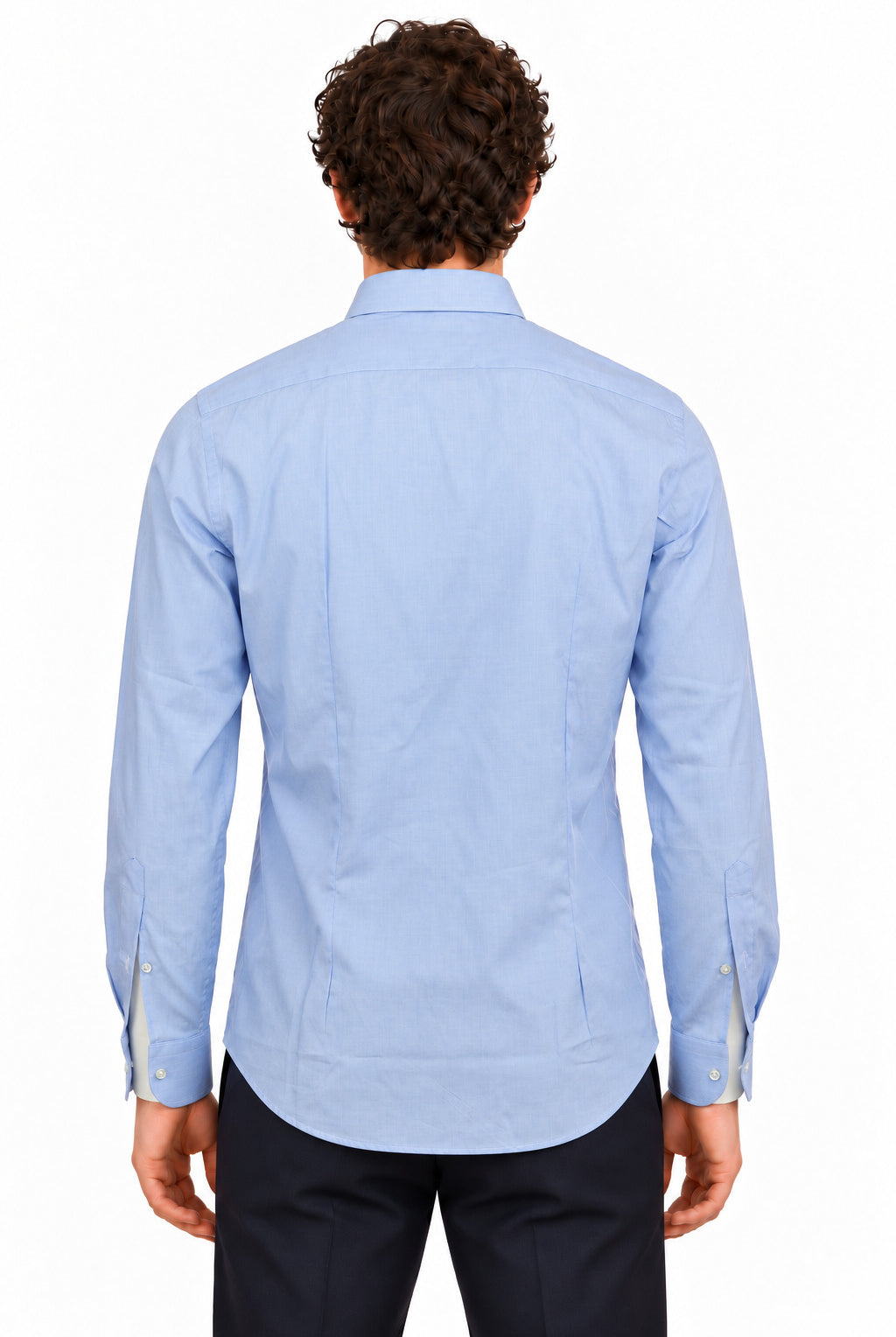 Camicia uomo in cotone unito