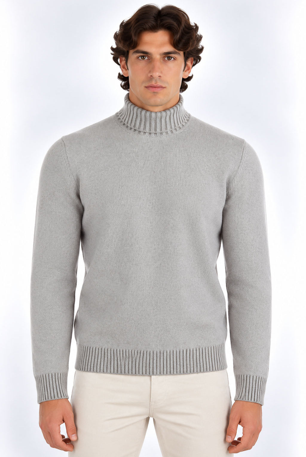 Maglia Dolcevita Uomo in Lana e Cashmere