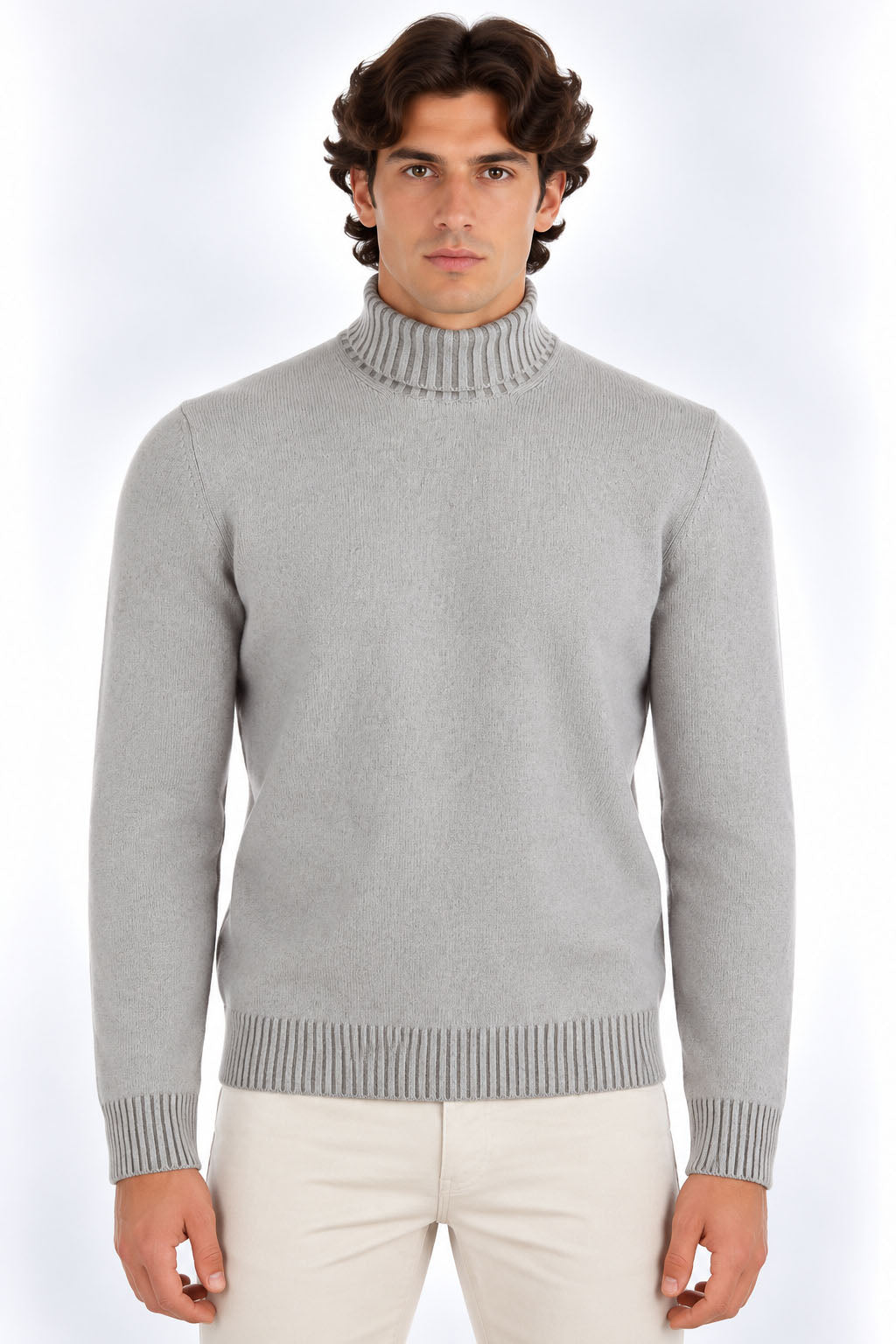 Maglia Dolcevita Uomo in Lana e Cashmere