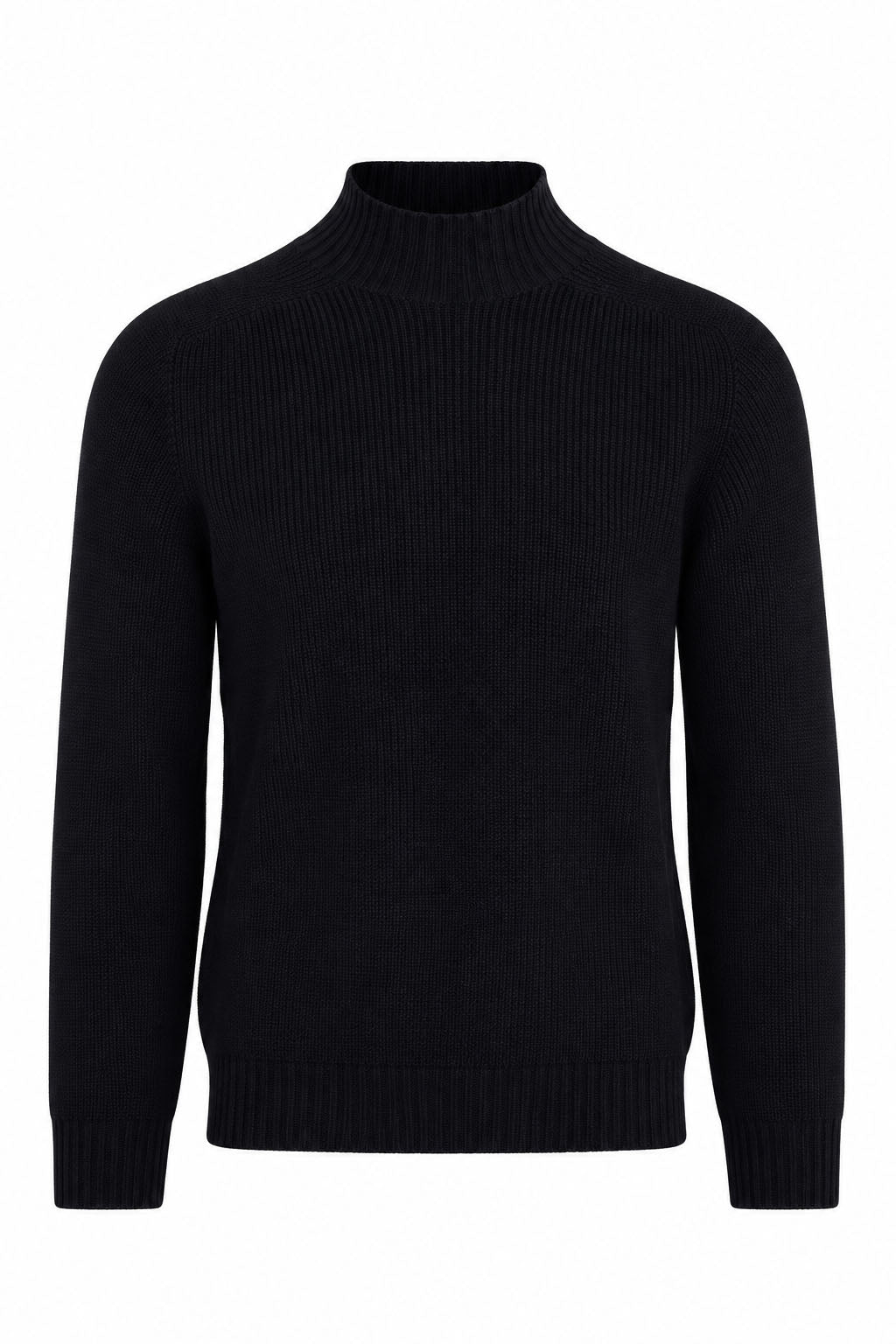 Maglia Uomo Collo Lupetto in Lana a Maglia Inglese